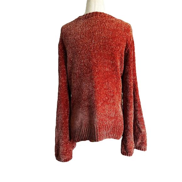 Gianni Bini Rust Cable Knit Pullover Sweater Women's Size Large | 39-52-3 - Picture 2 of 7